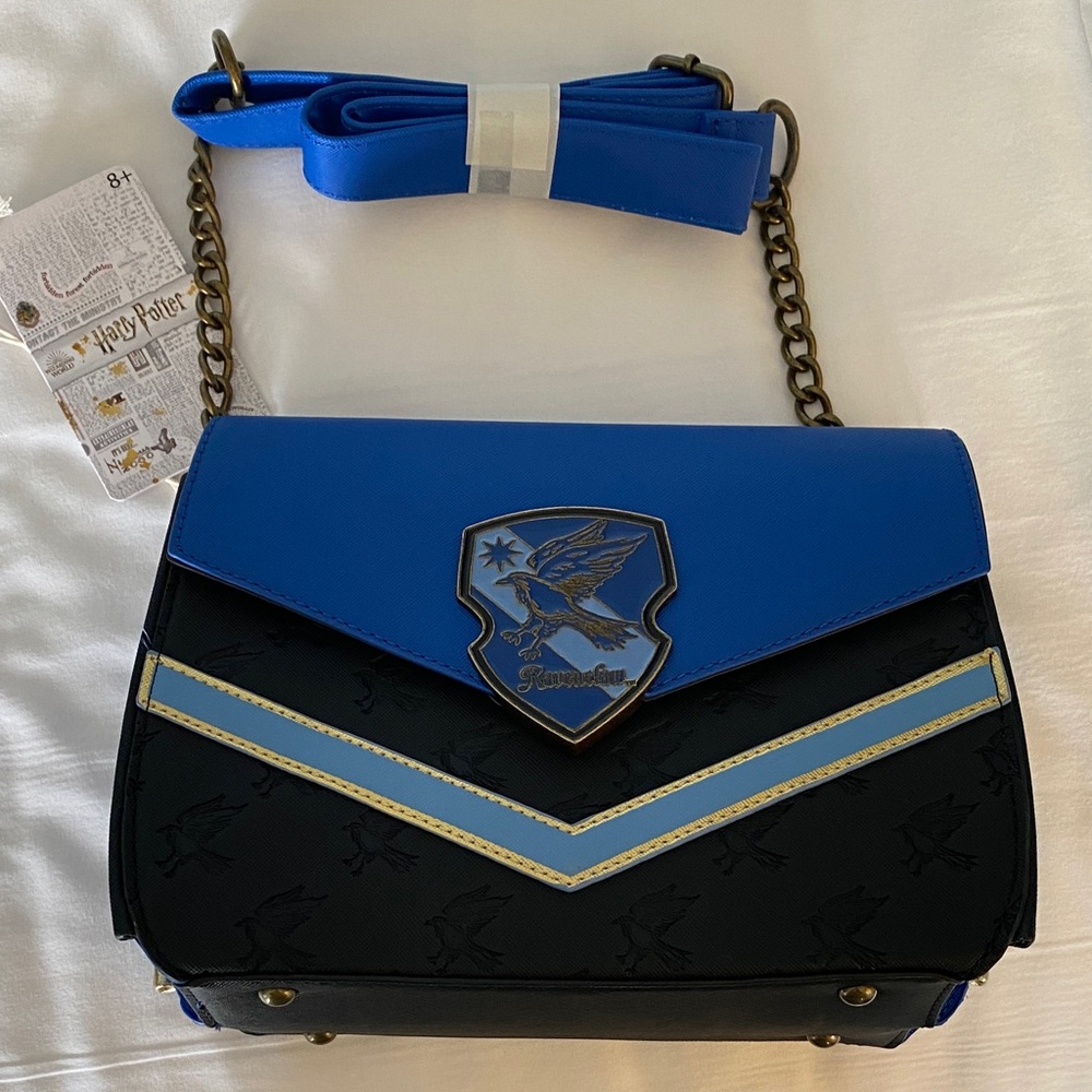 Loungefly Blue and Black Crossbody Bag